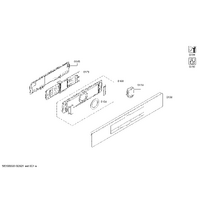Bosch Genuine panel-facia for Bosch Microwaves Suits: CMG656BS1M CMG656BS1W CMG656RS1A CMG6764S1 CMG676BS1 Spare Part No: 11002791 spare part