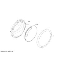 Bosch Genuine ring for Bosch Dryers Suits: WTY887P0 Spare Part No: 11004045 spare part