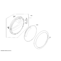 Bosch Genuine ring for Bosch Dryers Suits: WTW85561BY WTW85561OE WTW855E25 WTW855H0BY WTW855R9IT Spare Part No: 11004045 spare part