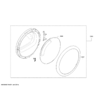 Bosch Genuine ring for Bosch Dryers Suits: WTW875681W WTW87660TR WTW876H0OE WTWH75600W WTWH75601W Spare Part No: 11004045 spare part