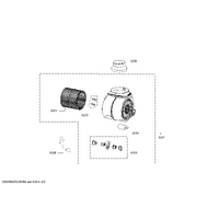 Bosch Genuine impeller jug for Bosch Rangehoods Suits: DWF65AJ70T DWF67AK20T DWF67AK60T DWF67AK70T DWF95AJ20T Spare Part No: 11016762 spare part