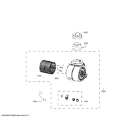 Bosch Genuine impeller jug for Bosch Rangehoods Suits: DWG66CD60T DWG96CD50M DWK068G21 DWK068G51 DWK068G60 Spare Part No: 11016762 spare part