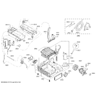 Bosch Genuine hose-fill for Bosch Dryers Suits: WTW86260CH WTW87448SN WTW87449SN WTW87490FF WTW874B8SN Spare Part No: 12013827 spare part