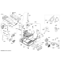 Bosch Genuine hose-fill for Bosch Dryers Suits: WTWH7660GB WTWH8760TR WTWH876STR WTX87EH0TR WTX87EH1OE Spare Part No: 12013827 spare part