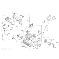 Bosch Genuine hose-fill for Bosch Dryers Suits: WTY87783 WTY87790NL WTY87791NL WTY877W0AU WTY877W8IT Spare Part No: 12013827 spare part