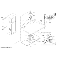 Bosch Genuine mounting set for Bosch Rangehoods Suits: DWP94BC50B DWP96BC50 DWP96BC50A DWP96BC50B Spare Part No: 12020082 spare part