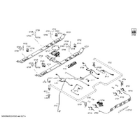 Bosch Genuine gas tap for Bosch Rangehoods Suits: HGV1F0U50S HGV1F0V20Q HGV1F0V50Q HGVDF0V50S HGVDF0V60S Spare Part No: 12022356 spare part