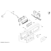 Bosch Genuine panel frame for Bosch Dryers Suits: WPG1410XZA WPG23100ES WPG23100IN WPG23100NL WPG23108GB Spare Part No: 12028538 spare part