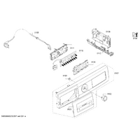 Bosch Genuine panel frame for Bosch Dryers Suits: WQG242ATTR WQG24509GB WQG2450R10 WQG2450XCL WQG24570SG Spare Part No: 12028538 spare part