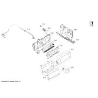Bosch Genuine panel frame for Bosch Dryers Suits: WQG245R9GB WQG245S9GB WTUM25D10W WTUM45D00W WTUM45D10W Spare Part No: 12028538 spare part