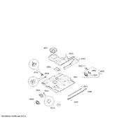 Genuine air conduction plate for Bosch Microwaves Suits: HMG8764S1 HMG8764S6 Spare Part No: 20001605