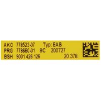 Bosch Genuine BOSCH Operating Module for SMS50 Series, Part No: 12027166 spare part