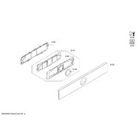 Bosch Genuine Heat Shield for BOSCH Compact Oven with Microwave | Suits CMG63 Series | Part No: 12004361 spare part