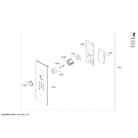 Bosch Genuine Panel-Facia for BOSCH Built-In Microwave Oven - Suits BFL55 Series, Part No: 11046433SEO Friendly spare part