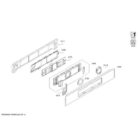 Bosch Genuine Operating Module Programmed for BOSCH CNG67 Series Compact Built-In Oven with Integr. Microwave | Part No: 11049747 spare part