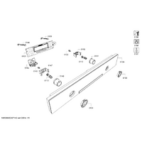 Bosch Genuine BOSCH COA56 Series Microwave Panel-Facia (00777017) spare part