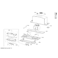 Bosch Genuine Air Grid for BOSCH Canopy Hood - Suits DHL88 Series, Part No: 00488576 spare part