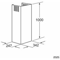 Bosch Genuine chimney extension for BOSCH Chimney extension. Suits: DHZ12 Series, Spare Part No: 00704540 spare part