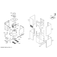 Bosch Genuine BOSCH DIB10 Series Island Chimney Hood Housing - 00646575 spare part