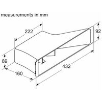 Bosch Genuine BOSCH 17004803 Basic Kit (Partly-)Ducted Recirculation for HEZ9V Series spare part
