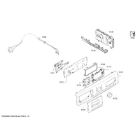 Bosch Genuine operating module programmed for BOSCH heat pump tumble dryer. Suits: WTW87 Series, Spare Part No: 00637943 spare part