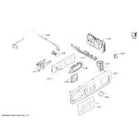 Bosch Genuine operating module programmed for BOSCH heat pump tumble dryer. Suits: WTY87 Series, Spare Part No: 00637557 spare part