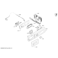 Bosch Genuine led-plate for BOSCH Tumble dryer. Suits: WTYH7 Series, Spare Part No: 00656162 spare part
