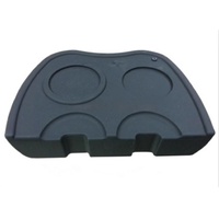 Universal Brand New Tamper Mat For Edge Of Bench 2 Coffee Tamper Holder & 2 Tamping Rest Black For Coffee Machines spare part