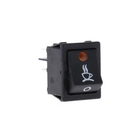 Nuova Brand New Switch Coffee Black 16 Amp 250v With Led 22x30mm Dpst 4 Pin For Coffee Machines spare part