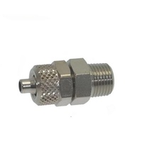 Nuova Brand New Straight Push On Fitting 1/8" Bsp Male To 4mm Id/6mm Od Teflon Pipe For Coffee Machines spare part