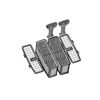 Genuine Cutlery Basket Complete Modular Grey For Chef Spare Part No: 42091578