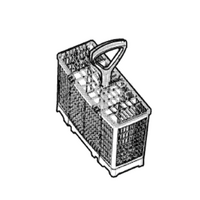 Genuine Cutlery Basket Half Size Grey For Chef Spare Part No: 42091579