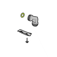 Genuine Elbow Gas Inlet & Clip Kit For Chef Spare Part No: 305442501