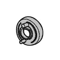 Chef Genuine Skirt Knob Gas White For Chef WLG517WALP Spare Part No: 0200001286 spare part