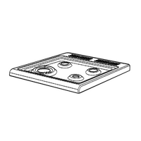 Chef Genuine Hob Enamel White Panel Gas With Wok For Chef 94300088816 Spare Part No: 0602002948 spare part