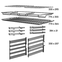 Chef Genuine Rack Pack 350 & Slides For Chef EFEP955SB Spare Part No: 0327001351 spare part