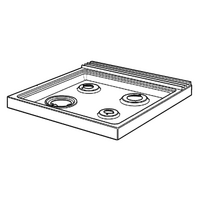 Chef Genuine Hob Gas Stainless Steel Assembly 600fc Ff Dual For Chef Spare Part No: A01382601 spare part
