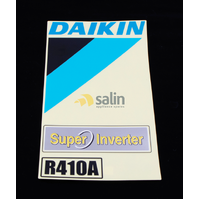 Daikin Genuine Nameplate (Super Inverter - R410A) for Daikin Part No 1733853 (M1) spare part