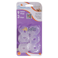 Universal DREAMBABY KEYED OUTLET PLUGS 9-PLUGS 3-KEYS spare part