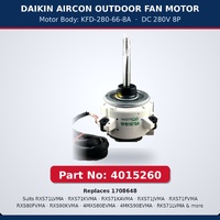 Daikin Daikin Outdoor Fan Motor KFD-280-66-8A RXS71LVMA RXS71KVMA RXS71KAVMA RXS71FVMA RXS80FVMA RXS90KVMA 4MXS80EVMA 4MKS90EVMA RKS71LVMA spare part