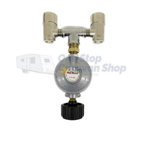 Igloo LPG Single to Dual Gas Bayonet Double Adaptor bonus 2 x dust spare part