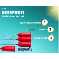Simpson SUSPENSION ROD KIT (4 PK) FOR SIMPSON 9KG TOP LOAD WASHERS PN: 119155400K spare part