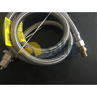 Rheem LPG  Natural Gas S.S  Braided Hose  3/8" F BSP x Bayonet  &  3/8 x 1/4 BSP   3m spare part