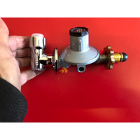 Bromic Bayonet to POL Adaptor with LPG Regulator, Outdoor Gas Heating & Cooking spare part