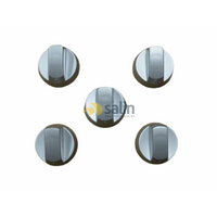 Universal Universal Oven Cooktop Knobs Silver 5 Pack spare part