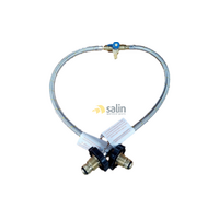 Aqua CARAVAN BRAIDED GAS PIGTAIL KIT CHANGEOVER TWIN CYL POL - 1/4 INV FLARE 450mm spare part