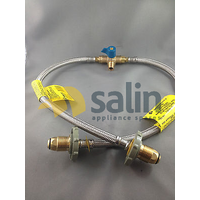 Bromic NEW CARAVAN LPG  GAS CYLINDER KIT 2 X PIGTAIL  & 3 WAY CONNECTOR WITH VALVE spare part