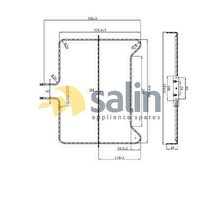 Chef LA GERMANIA  OVEN BOTTOM ELEMENT  EX95C61X LUEP03-90-S spare part