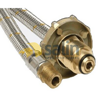 Bromic LPG  Gas Hose inverted flare Pigtails For Caravan HW POL To  1/4" MBSP 450mm spare part
