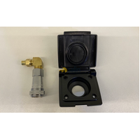 Universal Caravans, RVs and Motorhomes Wall Mount Gas Bayonet Kit & Cover (3pc) spare part